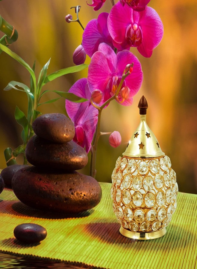 شوبكارت Shubhkart Nitya Brass Crystal Akhand Jyot Matki Diya - 288 جم - Image 4